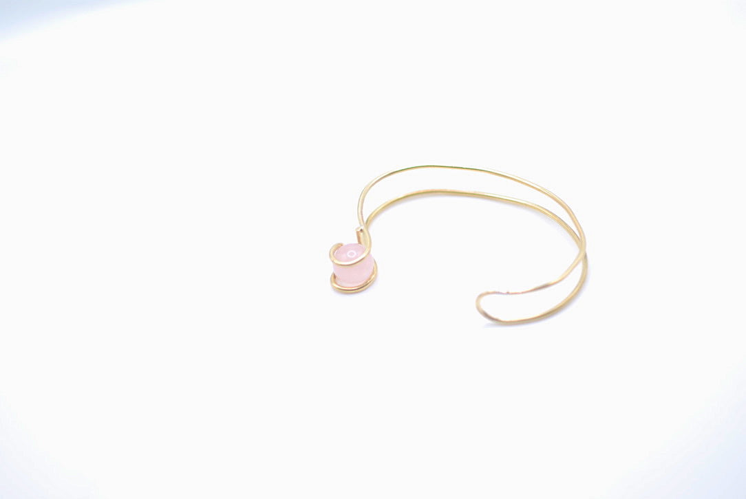 Pink swan bracelet