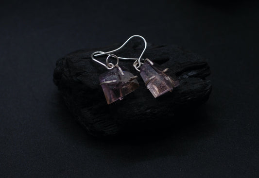 Drop earrings amazonite and silver