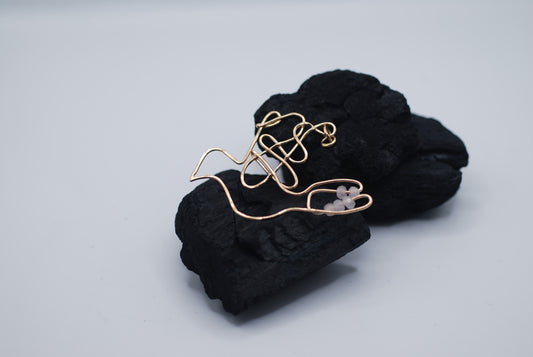 Gold plated pendant dove fly with me